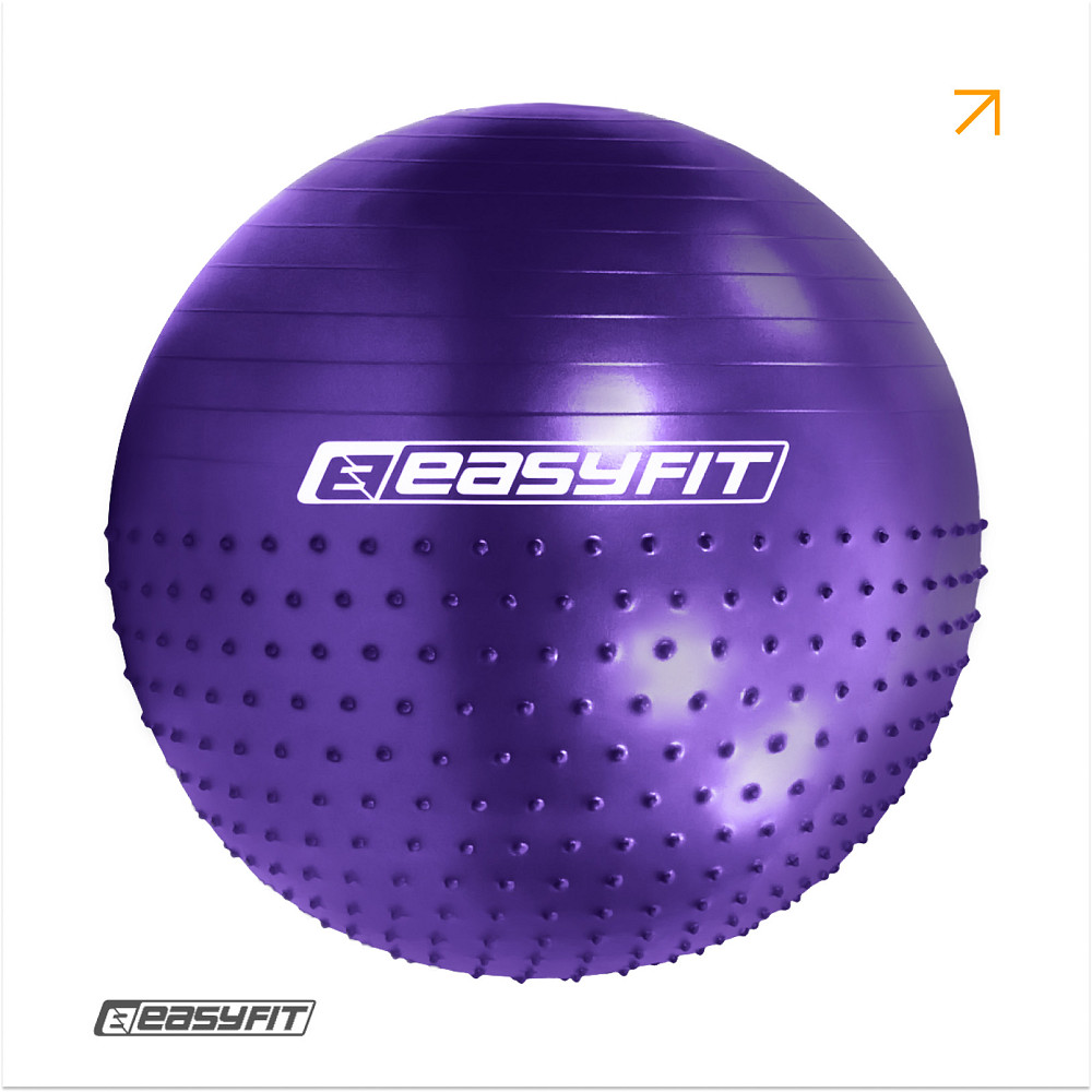 Фітбол 85 см EasyFit Hybrid фіолетовий (фітбол напівмасажний) Коломыя - изображение 1