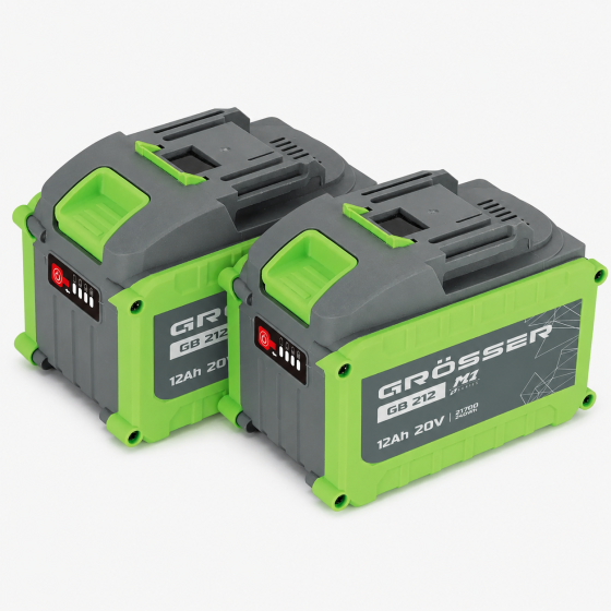 Акумуляторна батарея Grosser 12А GB 212 : 20V, 12Аh 2шт (G0348/2) Київ