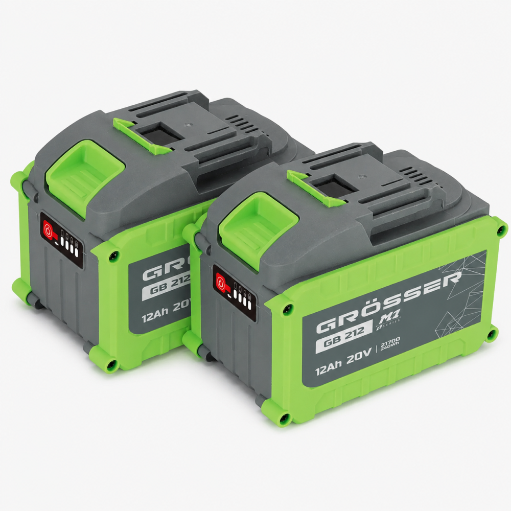 Акумуляторна батарея Grosser 12А GB 212 : 20V, 12Аh 2шт (G0348/2) Київ - фото 1