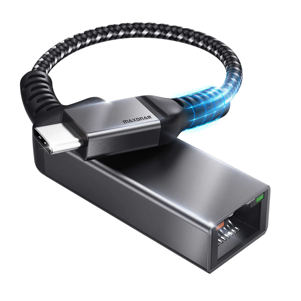 Перехідник адаптер Maxonar Type C - Ethernet Луцьк - фото 1