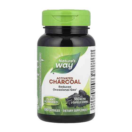 Активированные угли Nature's Way Activated Charcoal - 100 caps Луцк