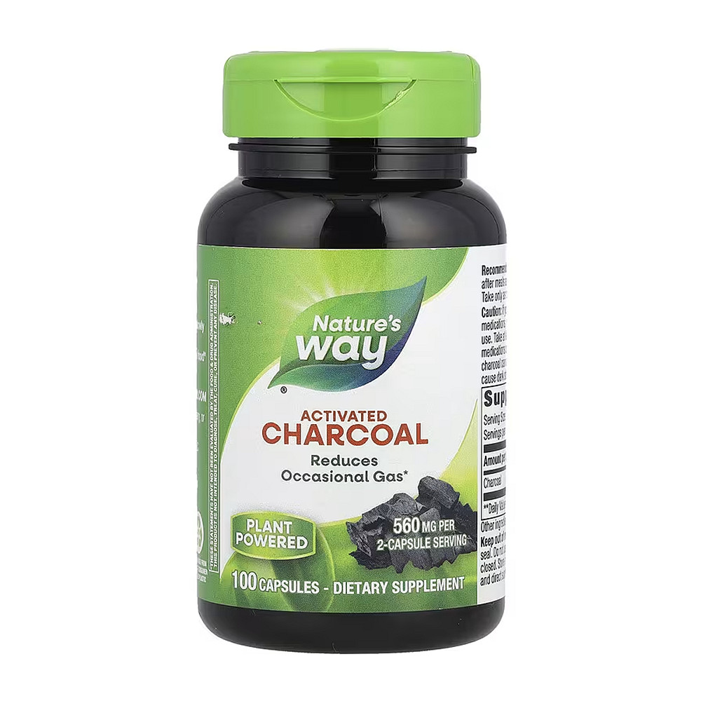 Активоване вугілля Nature's Way Activated Charcoal - 100 caps Луцьк - фото 1