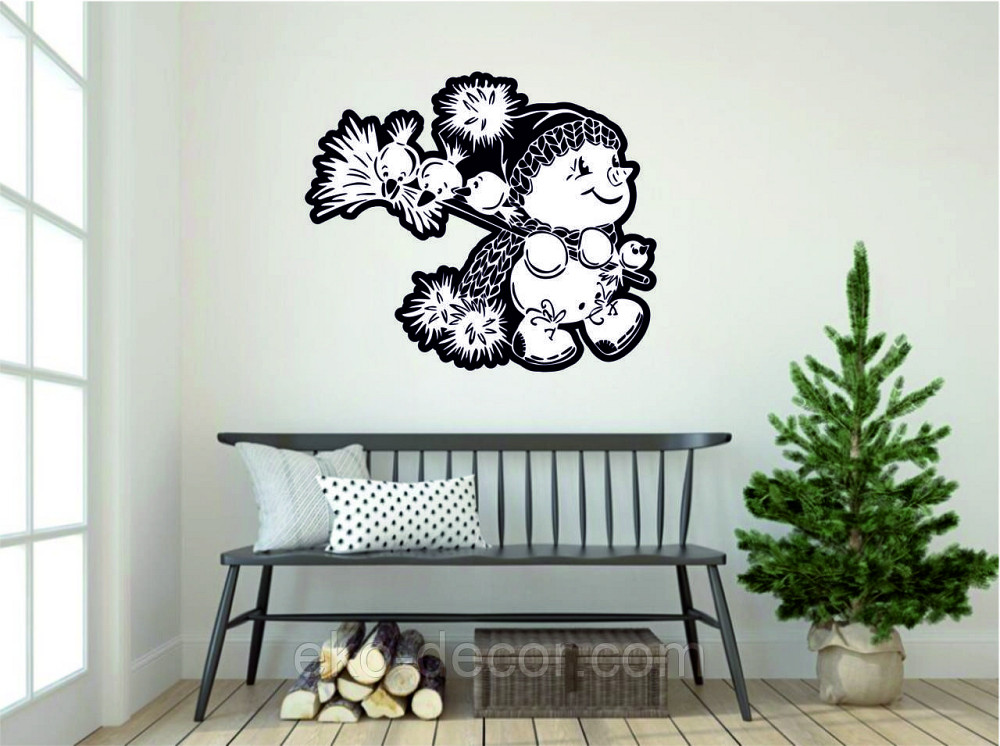 Декоративне настінне Панно «Сніговик», Декор на стену Київ - фото 6