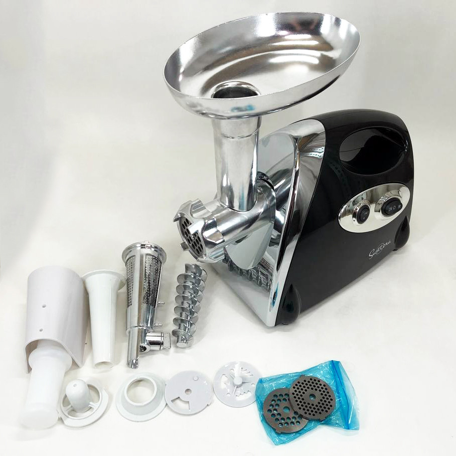 Мясорубка для профессиональной кухни SMG-5420B 1800 Вт, Электромясорубка бытовая с насадкой для колбасы WY-59 Львов - изображение 2