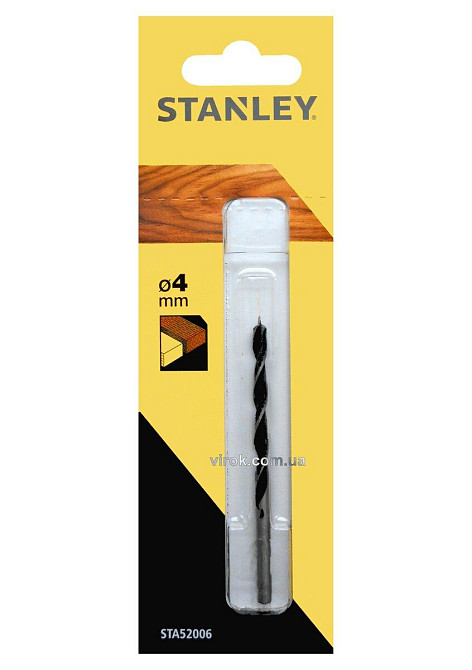 Свердло по дереву STANLEY, Ø= 4 мм Одесса - изображение 1