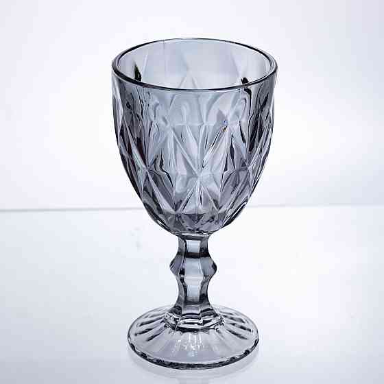 Набір келихів столових Fractal 6 штук по 300 мл HP-19-269 для напоїв коктейлів шампанського прозорий Коломия