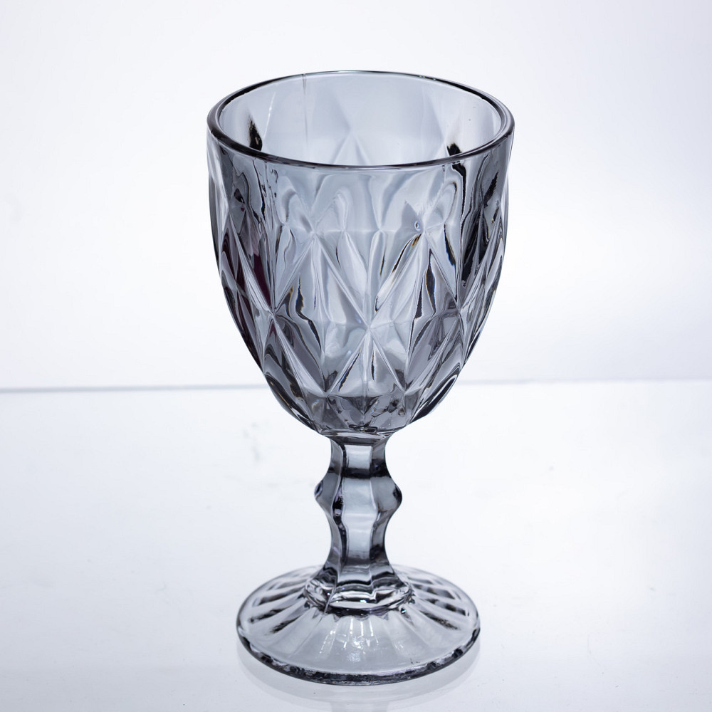 Набір келихів столових Fractal 6 штук по 300 мл HP-19-269 для напоїв коктейлів шампанського прозорий Коломия - фото 3