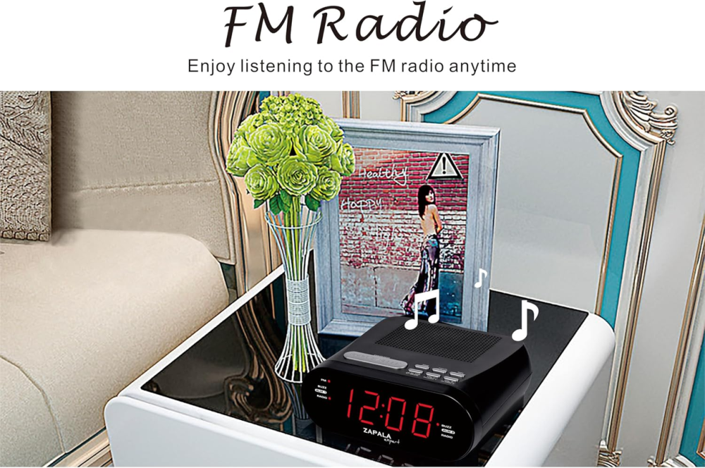 Радіобудильник цифровий FM з LED-дисплеєм, 2 будильники, USB-порт для заряджання, повтор сигналу, регулювання гучності Київ - фото 3