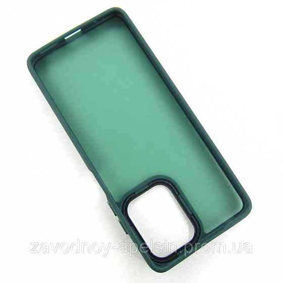 Motorola Moto G24 Матовый чехол Frame TPU+PC (зеленый) Одесса