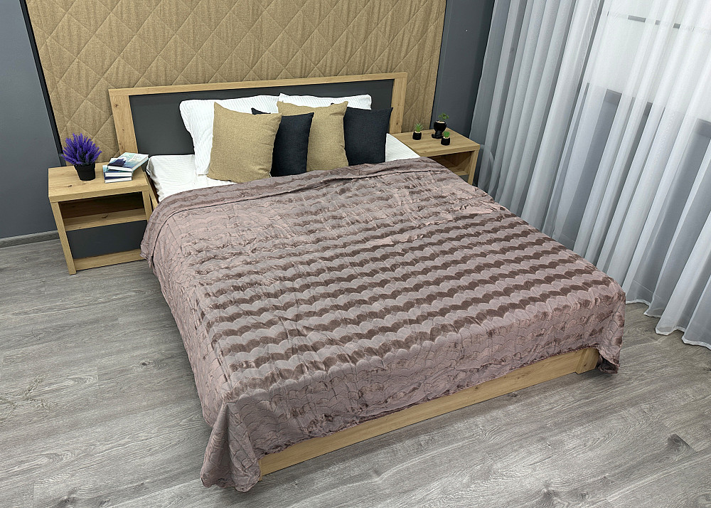 Плед-покривало 200х230 см (+-5см) Какао (87-247) Київ - фото 3