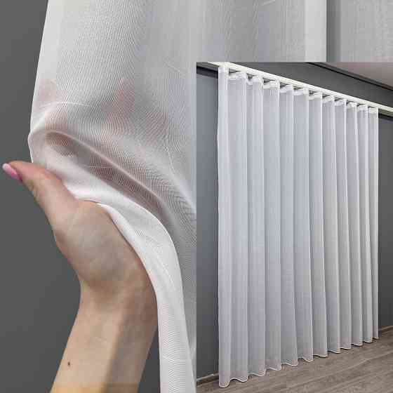 Тюль VR-Textil 1353т Мережка Льон Білий 500х270 см (42-0574) Київ
