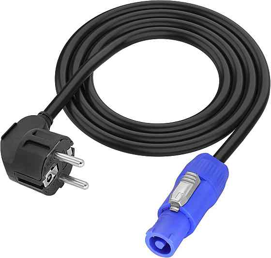 Кабель живлення Powercon Plug 20А для сценічного освітлення 3-контактний кабель живлення 1м Луцьк