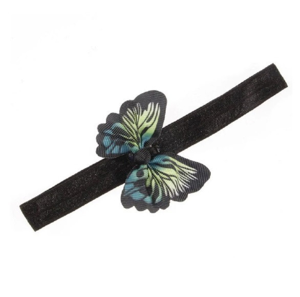 Дитяча чорна пов'язка - метелик 8*5см, окружність 34-50см Київ - фото 1