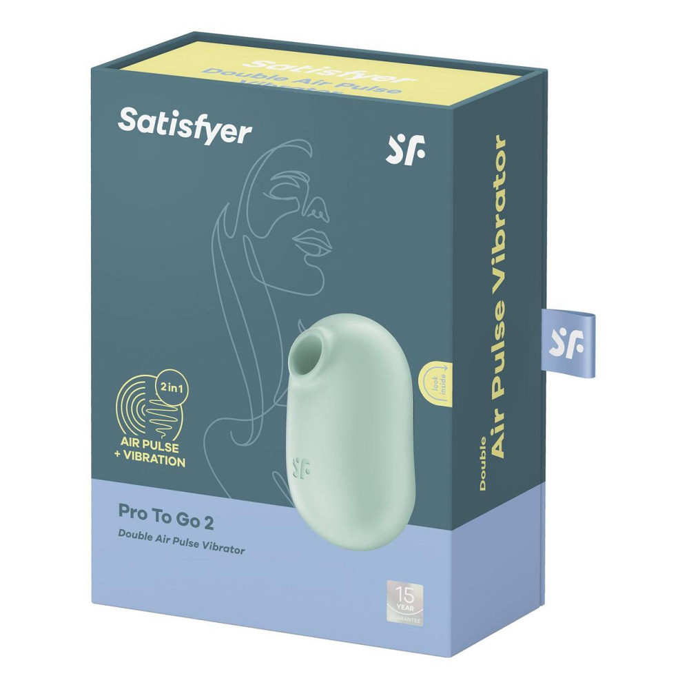 Вакуумный стимулятор с вибрацией Satisfyer Pro To Go 2 Mint Sex Aura Киев - изображение 7