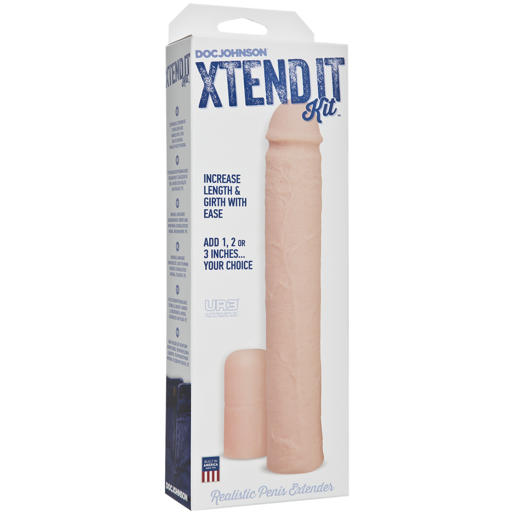 Насадка на член Doc Johnson Xtend It Kit White, подовження (до +7,6 см) і потовщення (до +1,2 см) Sex Aura Київ - фото 3