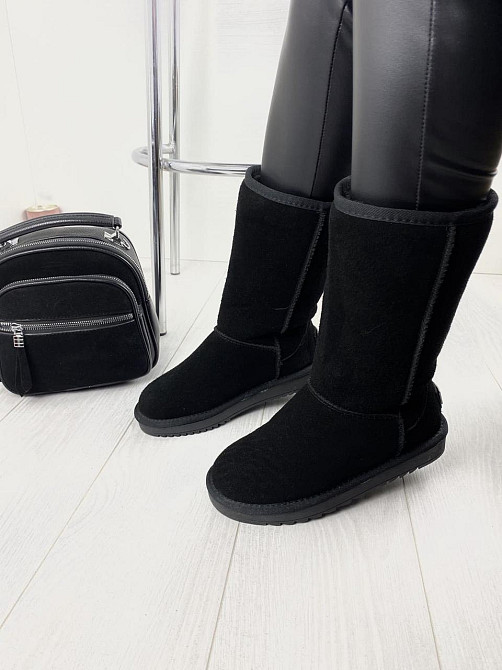 ITTS Угги жіночі ITTS чорні натуральна замша высота 25 см (4907) Коломия - фото 7