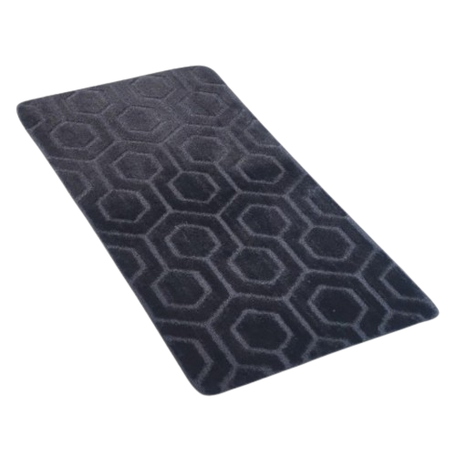Набір килимків для ванної 2шт 60*100см+50*60см U-виріз Соти Standard сірий поліпропілен Дариана Житомир - фото 8