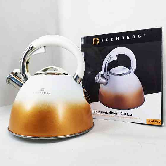 Чайник для газовых плит Edenberg, Чайник с утолщенным дном и прорезиненной ручкой LQ-70 Львов