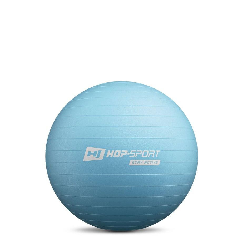 Фитбол Hop-Sport 45см голубой + насос Киев - изображение 2
