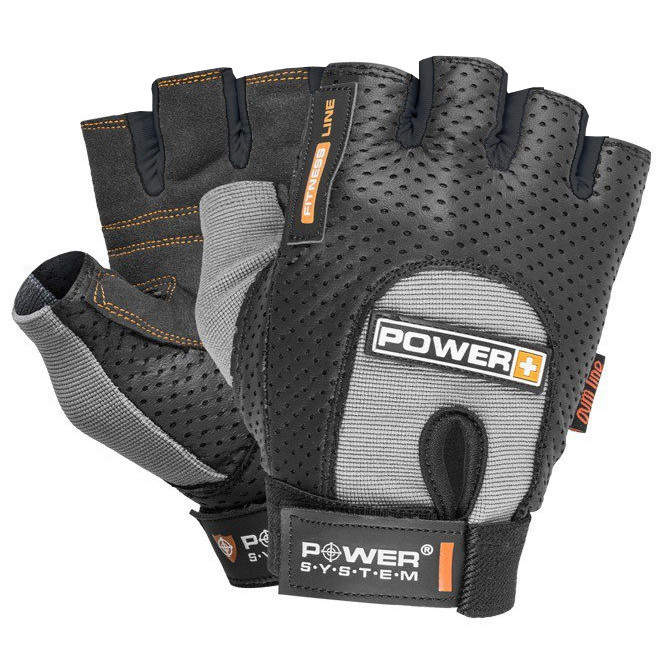 Рукавички для фітнесу Power System PS-2500 Power Plus Black/Grey XS Каменское - изображение 1
