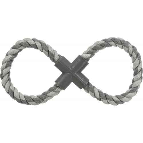 Іграшка Trixie для собак Канат-вісімка плетений з пластиковою хрестовиною текстиль 35 см Київ