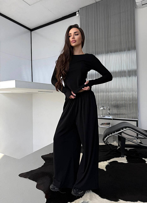 Женский прогулочный костюм двойка трикотаж термо Одесса - изображение 1