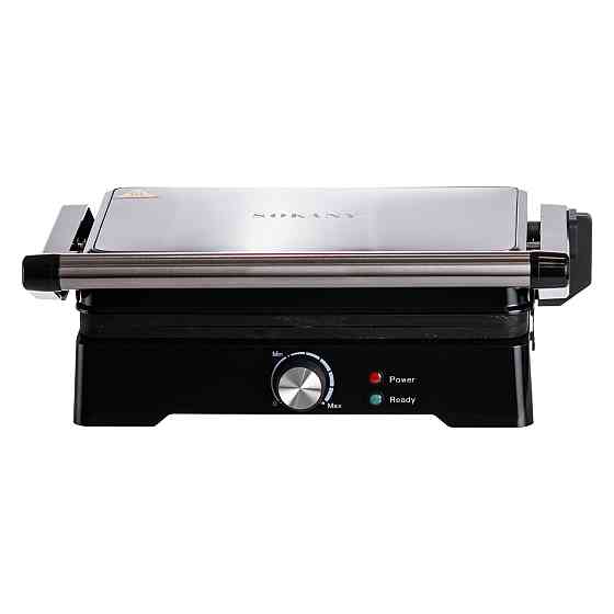 Електрогриль притискний з антипригарним покриттям 1500 Вт Sokany SK-08026 Коломия