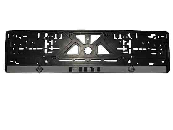 Рамка номерного знаку Fiat пластик чорна 1шт Киев