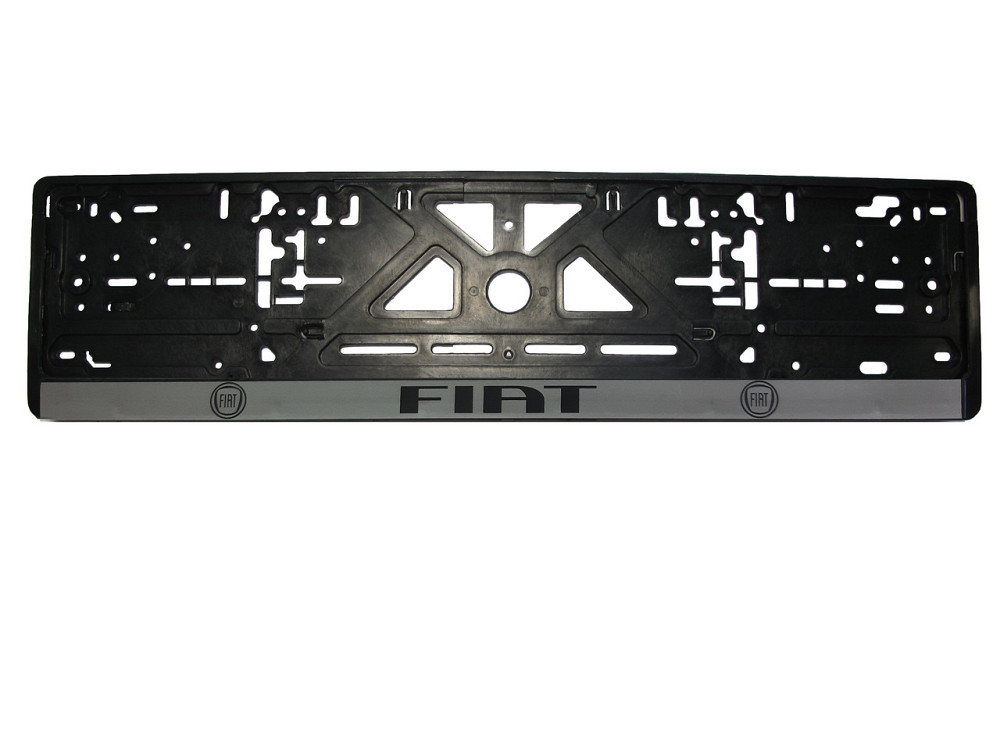 Рамка номерного знаку Fiat пластик чорна 1шт Київ - фото 1