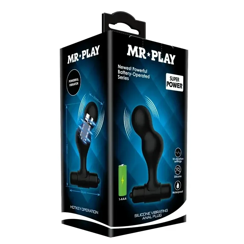 Анальная пробка с вибрацией LyBAILE MR PLAY BI-040133-MR Sex Aura Киев - изображение 8