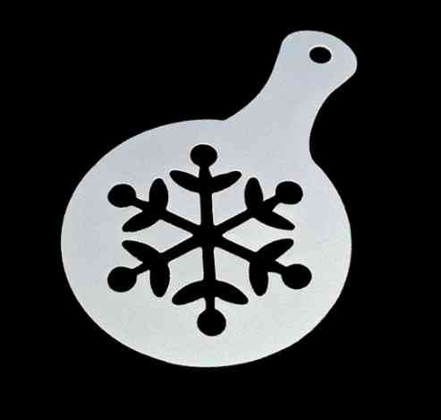 Новогодние трафареты набор 8 штук 85 мм серый Киев