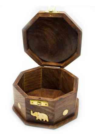 Скринька з рожевого дерева восьмигранна Київ