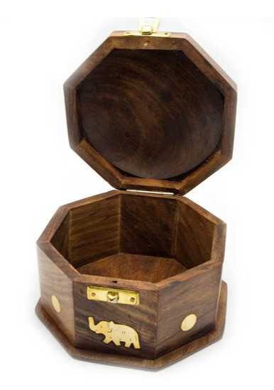 Скринька з рожевого дерева восьмигранна Київ - фото 2