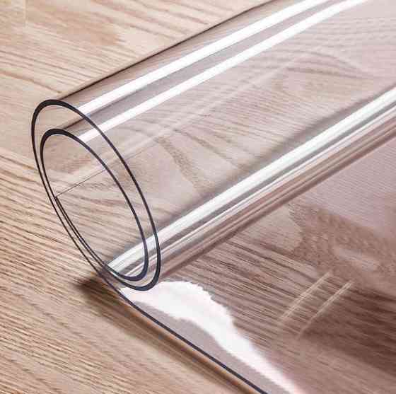 М'яке скло Силіконова скатертина на стіл Soft Glass Захист для меблів 1.1х1.0 м (Товщина 1.5мм) Вінниця