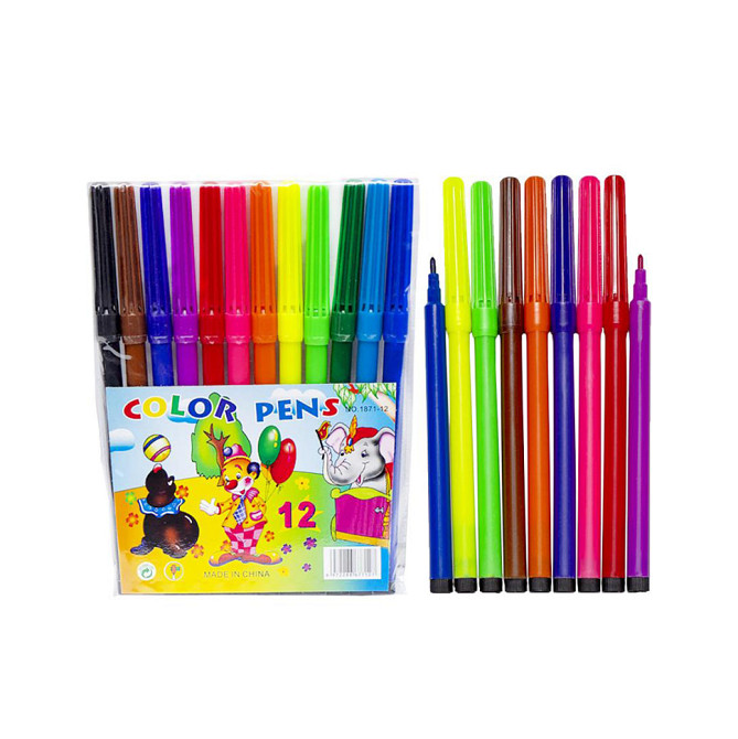 Дитячі Фломастери "Мультики" COLOR-IT 1871-12 12 кольорів Вінниця - фото 1