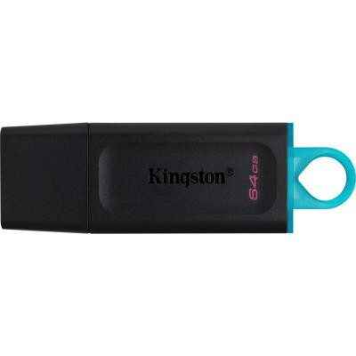 USB флеш накопичувач Kingston 64GB DataTraveler Exodia Black/Teal USB 3.2 (DTX/64GB) Вінниця - фото 1