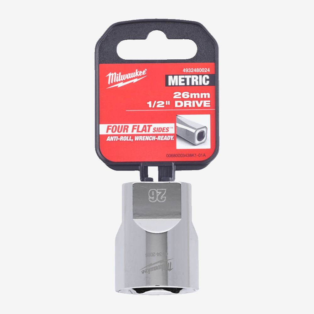 Головка хромированная метрическая 1/2'' MILWAUKEE, 26мм Одесса - изображение 2