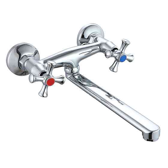 Смеситель для кухни WEZER VRL1211-12 настенный, двухвентильный, хром Киев