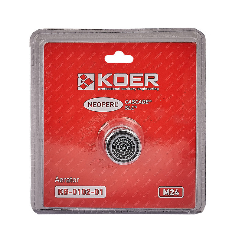 Аератор М-24 Koer KB-0102-01 NEOPERL CASCADE SLC (Колір хром) (AC0636) ( 23055 ) Харків - фото 4