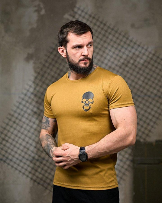 Тактическая потоотводящая футболка Король посадки coyot ПП7845 Одесса - изображение 3