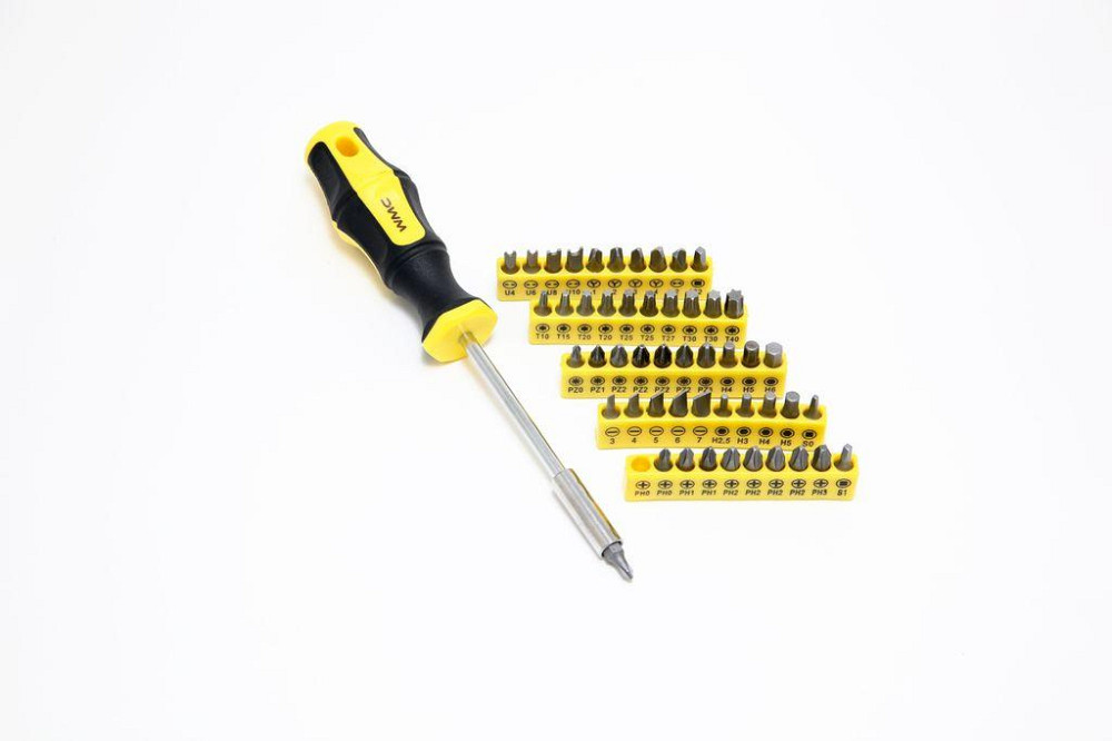 Набір інструментів 65 пр (викрутки, биті з битоутримувачем, викрутки ювелірні) в кейсі WMC TOOLS WT-1065 Одеса - фото 4
