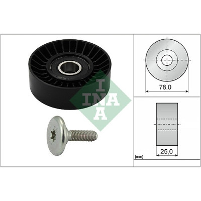Ролик натягувача ременя INA 532 0439 10 Вінниця - фото 1