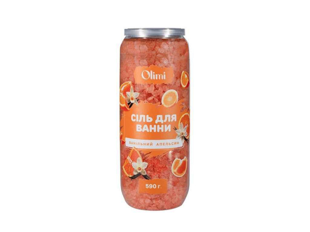 Сіль для ванни 400г пляшка Ванільний Апельсин ТМ OLIMI Київ - фото 1
