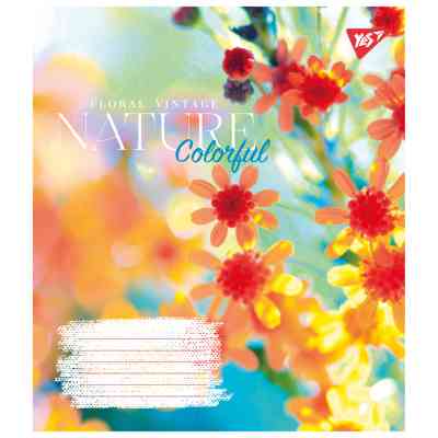Тетрадь Yes А5 Nature colorful 36 листов клетка (767068) Винница