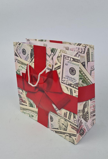 Пакет паперовий подарунковий квадратний 23*24*10 (артKV-141 (12 шт) Харків - фото 1