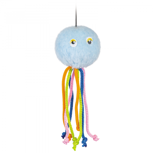 Іграшка Природа Восьминіг для кота на резинці з мотузочками 5 см Київ - фото 2