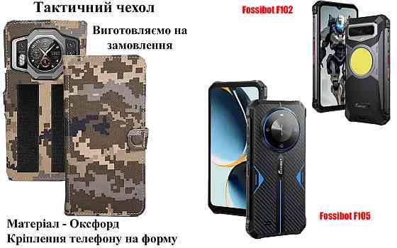 Тактический чехол для DOOGEE S200 Plus, крепится к снаряжению на липучке Киев