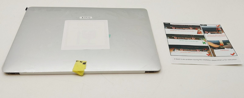 Модуль дисплея (матриця) з кришкою та петлями до A1932 (2018, 2019) Apple MacBook Air 13.3" Silver Луцьк - фото 3