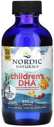 Рідкий риб'ячий жир для дітей Nordic Naturals Children's DHA 119 мл Полуниця Київ
