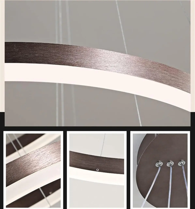 Светодиодная люстра Олимпия PJ812 Coffee 60см Винница - изображение 3